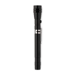 Lampe de poche promotionnelle extensible de 57cm FlexLight couleur noir