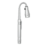 Lampe de poche promotionnelle extensible de 57cm FlexLight couleur argenté troisième vue