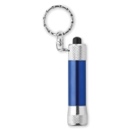 Petit porte-clés original avec lampe de poche en aluminium MiniLight couleur bleu deuxième vue