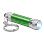 Petit porte-clés original avec lampe de poche en aluminium MiniLight couleur vert