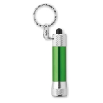 Petit porte-clés original avec lampe de poche en aluminium MiniLight couleur vert deuxième vue