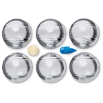 Jeu de pétanque personnalisé à offrir à des clients Boules couleur noir cinquième vue