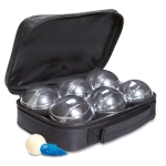 Jeu de pétanque personnalisé à offrir à des clients Boules couleur noir sixième vue