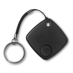 Localisateur de clés publicitaire carré en plastique FindKey couleur noir