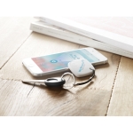 Localisateur de clés publicitaire carré en plastique FindKey couleur blanc deuxième vue d'ambiance 2