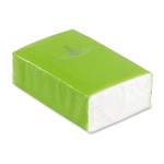 Paquet de mouchoirs en papier personnalisé format mini Sneeze couleur vert lime troisième vue