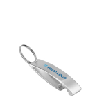 Porte-clés décapsuleur en aluminium coloré brillant Alucolors vue avec zone d'impression