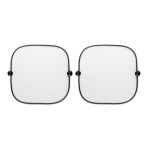 Lot de 2 pare-soleil pour voiture personnalisés avec ventouses Shadow couleur noir