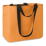 Sac cabas personnalisés en polyester 600D avec poche intérieure Konyu couleur orange