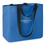 Sac cabas personnalisés en polyester 600D avec poche intérieure Konyu couleur bleu roi vue principale