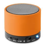 Enceinte Bluetooth circulaire colorée et personnalisée avec logo Soul couleur orange