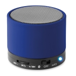 Enceinte Bluetooth circulaire colorée et personnalisée avec logo Soul couleur bleu roi