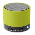 Enceinte Bluetooth circulaire colorée et personnalisée avec logo Soul couleur vert lime