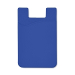 Porte-cartes personnalisé en silicone avec ruban adhésif SilconCase couleur bleu roi