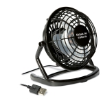 Ventilateur USB publicitaire design avec câble USB Vintage couleur noir troisième vue principale