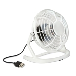 Ventilateur USB publicitaire design avec câble USB Vintage couleur blanc