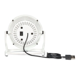Ventilateur USB publicitaire design avec câble USB Vintage couleur blanc deuxième vue