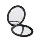 Miroir publicitaire circulaire de poche en différentes couleurs Colors couleur noir