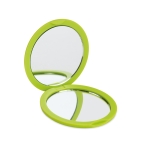 Miroir publicitaire circulaire de poche en différentes couleurs Colors couleur vert lime