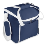 Sac isotherme simple sérigraphié en polyester 600D Highland couleur bleu