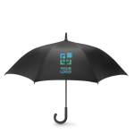 Parapluie coupe-vent à ouverture automatique Ø102 Twister couleur noir vue avec zone d'impression