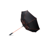 Parapluies publicitaires en polyester ultra résistant Ø102 Typhoon couleur orange quatrième vue