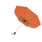 Parapluie automatique et coupe-vent en pongé 190T Ø97 Uptown couleur orange