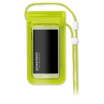 Coque de portable publicitaire étanche à écran tactile Beachtime couleur vert transparent deuxième vue principale