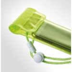Coque de portable publicitaire étanche à écran tactile Beachtime couleur vert transparent troisième vue