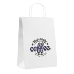 Grand sac papier personnalisable pas cher pour commerces Papier XL couleur blanc vue principale