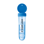 Tube à bulles à personnaliser avec votre logo Bubbles couleur rouge vue avec zone d'impression