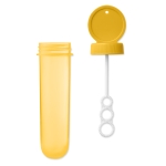 Tube à bulles à personnaliser avec votre logo Bubbles couleur jaune deuxième vue