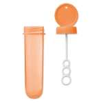 Tube à bulles à personnaliser avec votre logo Bubbles couleur orange deuxième vue