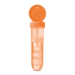 Tube à bulles à personnaliser avec votre logo Bubbles couleur orange troisième vue