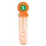 Tube à bulles à personnaliser avec votre logo Bubbles couleur orange vue principale