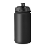 Gourdes de cyclisme personnalisées en plastique 500 ml Crossfit couleur noir