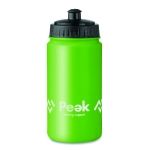 Gourdes de cyclisme personnalisées en plastique 500 ml Crossfit couleur vert lime vue principale