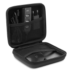 Coffret d'accessoires pour PC avec souris, hub USB et powerbank Charge couleur noir quatrième vue