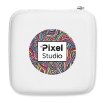 Coffret d'accessoires pour PC avec souris, hub USB et powerbank Charge couleur blanc troisième vue principale