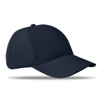 Casquette d'entreprise économique à 6 panneaux avec velcro ColorCap couleur bleu