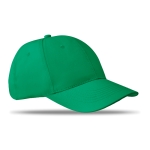 Casquette d'entreprise économique à 6 panneaux avec velcro ColorCap couleur vert