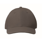Casquette d'entreprise économique à 6 panneaux avec velcro ColorCap couleur gris foncé quatrième vue