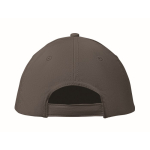 Casquette d'entreprise économique à 6 panneaux avec velcro ColorCap couleur gris foncé cinquième vue