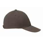 Casquette d'entreprise économique à 6 panneaux avec velcro ColorCap couleur gris foncé sixième vue