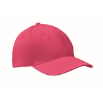Casquette d'entreprise économique à 6 panneaux avec velcro ColorCap couleur fuchsia
