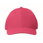 Casquette d'entreprise économique à 6 panneaux avec velcro ColorCap couleur fuchsia quatrième vue