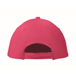 Casquette d'entreprise économique à 6 panneaux avec velcro ColorCap couleur fuchsia cinquième vue
