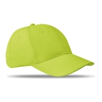 Casquette d'entreprise économique à 6 panneaux avec velcro ColorCap couleur vert lime