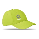 Casquette d'entreprise économique à 6 panneaux avec velcro ColorCap couleur vert lime vue principale