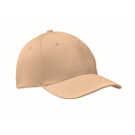 Casquette d'entreprise économique à 6 panneaux avec velcro ColorCap couleur ivoire